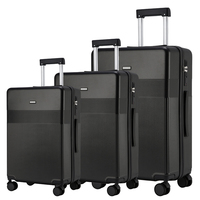 Ensemble de bagages 3 pièces : bagage à main + moyen + grand |   Coinss renforcés, système de poignée intégré | Valise au design assorti