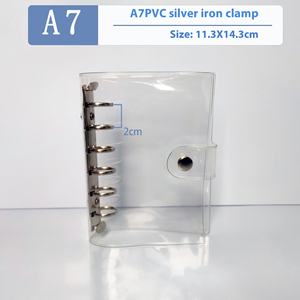 Coque de reliure en PVC transparente pour A5A6 main grand livre couverture noyau feuilles mobiles cahier <span class=keywords><strong>Photo</strong></span> Albums stockage remplacement - Product Image 6