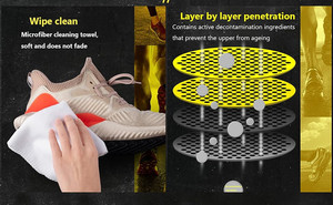 Sepatu Formula alami dan Busa Pembersih Sneaker cair Set sampo perawatan Membersihkan dengan Kit cairan sikat - Product Image 5