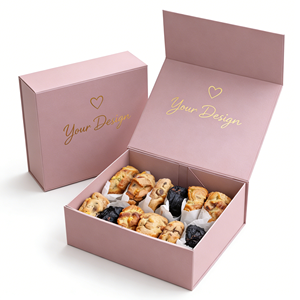 Luxury <b>Cookie</b> Packaging <b>Box</b> Magnetic Foldable Rigid Paper Gift <b>Box</b> for Biscuit - Product Image 4
