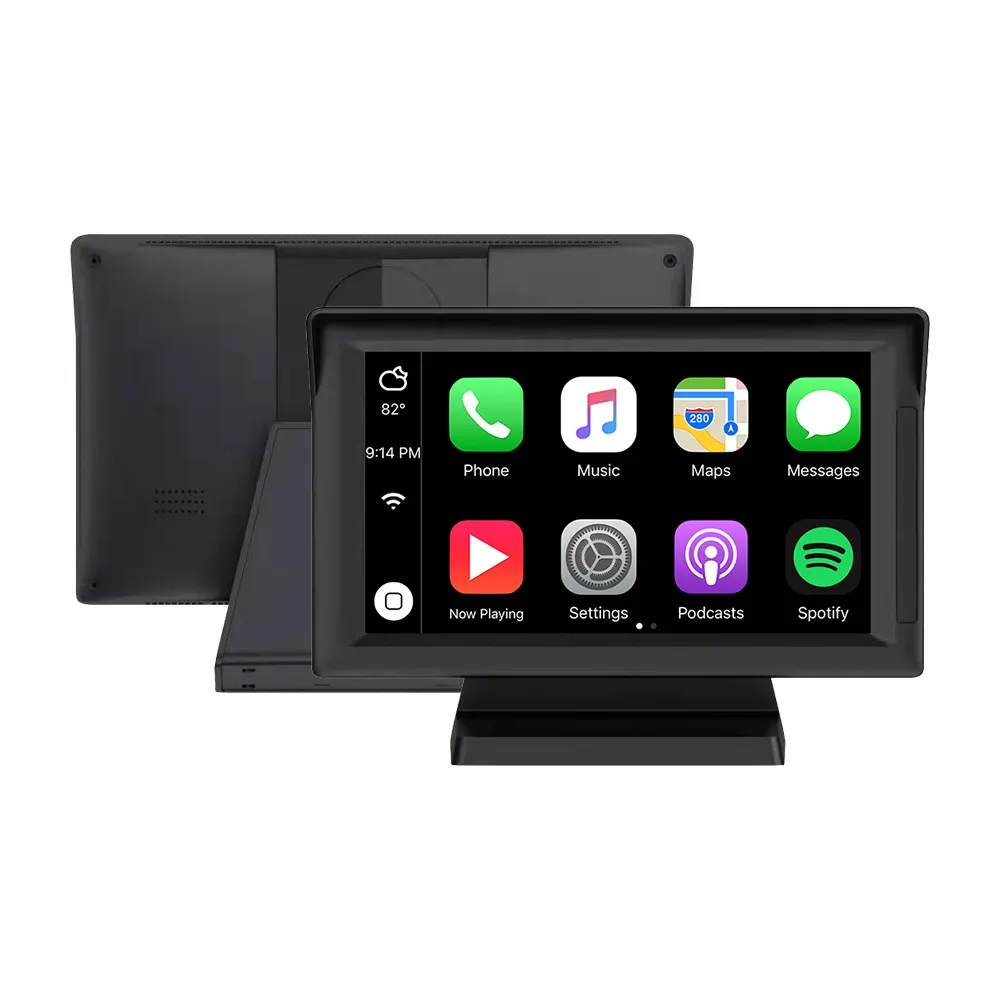 Tableta portátil inalámbrica carplay para coche, pantalla táctil de 7 pulgadas, android, linux, Bluetooth, navegación automática