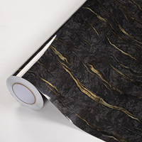 Papel tapiz y decoración de cocina, rollo de vinilo autoadhesivo con efecto mármol para el hogar, película de PVC impermeable para decoración de interiores