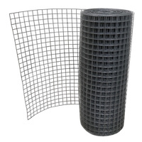 Rouleau de treillis métallique soudé galvanisé à chaud en acier galvanisé 50x50 1cm carré, longueur 30m, utilisation en construction, treillis de clôture