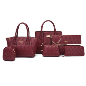 Ensemble de six pièces tissées avec sac <span class=keywords><strong>parent</strong></span>, nouveau sac à main rétro grande capacité à bandoulière pour femme - Product Image 4