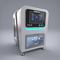 Mesin Milling Gigi CNC 5 Axis Wet Cutting CAD CAM untuk Peralatan Laboratorium Gigi dari Kaca, Keramik, dan Titanium