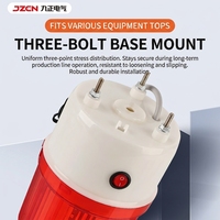 Détecteur infrarouge d'alerte de manque de matériaux, alarme sonore et lumineuse 120 dB, capteur photoélectrique 12 V, bande transporteuse, puces LED 30 cm JZCN