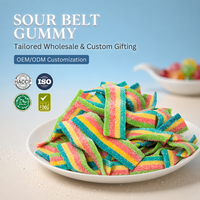 Offre Spéciale – Vente en Gros Directe Usine OEM – Bandes de Bonbons Gommeux Classiques Acidulés – Bonbons Mous et Moelleux – Sac en Vrac – Étiquette Personnalisable