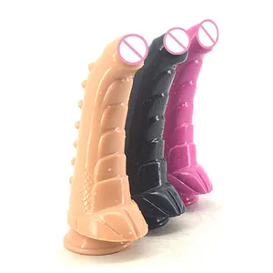 Faak 24Cm Drop Verzending Multi Layer Draak Dildo Mannelijk Dier Vorm Plug Anale Voor Vrouwen