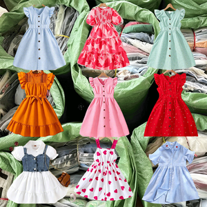 สินค้าใหม่ยกกระสอบ ขายส่งจำนวนมาก ชุดเดรสเด็ก เสื้อผ้าเด็กมือสอง ฤดูร้อน Ropa De Bebe จัดส่งแบบสุ่ม ชุดเดรสเด็กผู้หญิง - Product Image 1