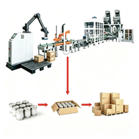 Robot collaboratif de palettisation, robots industriels de palettisation, cobot, machine robotique d'emballage automatique de cartons