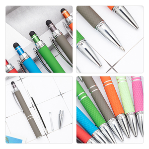 Khuyến Mại Mới Phong Cách Đa Chức Năng Bóng Stylus Mềm Màn Hình Cảm Ứng Bút 2 Trong 1 Với Biểu Tượng Tùy Chỉnh Kim Loại Bút Bi - Product Image 2