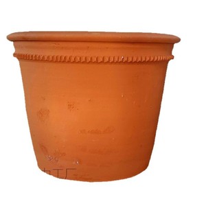 Maceta de arcilla roja de gran diámetro, macetero de cerámica gruesa para uso en interiores y exteriores - Product Image 4