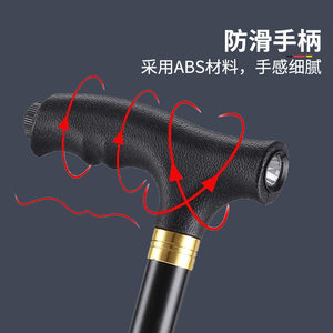 Canne télescopique en alliage d'aluminium Liuquan pour personnes âgées, antidérapante, à quatre pieds, légère, pour la sécurité des seniors - Product Image 2