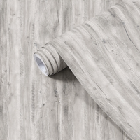 Papier peint autocollant gris ORON, papier peint 3D imitation bois, imperméable, PVC vinyle, auto-adhésif, rouleaux pour mur de chambre