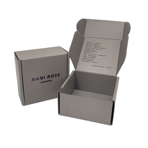 Custom Logo Printing <b>Paper</b> Corrugated Kraft Fold Mailer Ship Cardboard Package Boxes Corrugated Mailer Box - Product Image 3