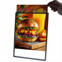 Bannière de film de boîte intérieure en aluminium rectangle publicitaire portable avec logo personnalisé Promotion de l'affiche d'impression LED flexible portable rétroéclairée