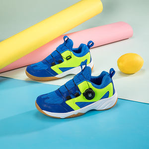 Sepatu lari jaring kustom anak uniseks, sepatu Badminton tenis meja latihan olahraga luar ruangan sol luar karet kelas atas - Product Image 4