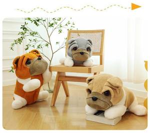 Nueva llegada divertido peluche simulación Bull Dog muñeca Tummy Kawaii Squishy Bull Dog niños <span class=keywords><strong>dormir</strong></span> acompañar trapo Peluche - Product Image 5