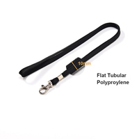 Lanière de cou en polyester multicolore personnalisable pour porte-badge, porte-clés et support de téléphone portable, avec mousqueton à déclenchement, durable, vente en gros
