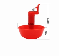 Abreuvoir automatique à tétine pour poulets, fontaine à eau suspendue avec coupelle et bille