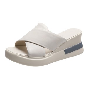 Sandales compensées à plateforme pour <span class=keywords><strong>femme</strong></span> J.R. – Mules <span class=keywords><strong>Sabot</strong></span> à bout ouvert en PVC, semelle extérieure en caoutchouc, faciles à porter pour le bureau - Product Image 6