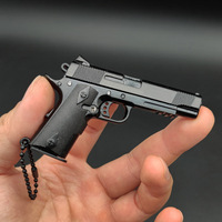 Modelo de Pistola de Metal 1:3 Sin Inscripciones, Llavero con Colgante Modelo 1911