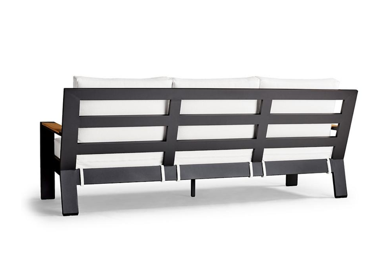 New design aluminum outdoor furniture modern leisure three seats sofa