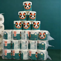 10 rouleaux de papier toilette épaissi 4 plis, super doux, soluble, 100% bambou vierge, écologique