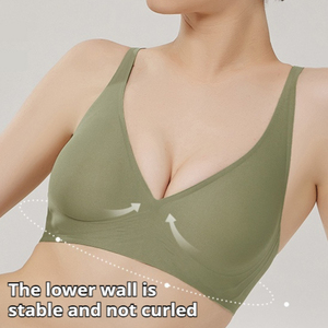 Soutien-gorge <span class=keywords><strong>antibactérien</strong></span> bactériostatique pour femme Bralette Jelly soutien doux soutien-gorge sans couture soutien-gorge push up pour femme - Product Image 4