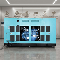 Générateur de secours industriel 200kVA 250kVA 300kVA à châssis ouvert, silencieux, diesel, type Weichai, insonorisé avec ATS