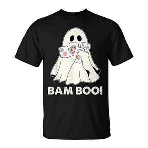 T-shirt Mahjong fantôme d'Halloween Bam Boo pour femme, chemise de jeu de costume - Product Image 2