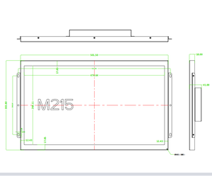 Shenzhen 21.5&quot; Outdoor Wall Mounted Wide Screen <strong>LCD</strong> 1500nits High Brightness <strong>LCD</strong> Digital Display <strong>Monitor</strong> In Aluminium - Product Image 5