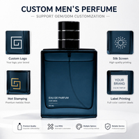 Parfum Intense pour Homme en Marque Blanche avec Flacon de 50 ml et Vaporisateur de Voyage de 10 ml