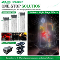 Panneau matriciel LED 3D RVB interactif Pixel Art TouchDesigner Nova DMX SACN, Lumières de scène LED RVB pour exposition de marque