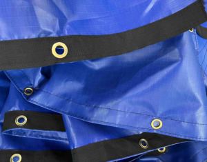 Yitex 27 '* 20' Vinyle Bâche Bois Rabat Drop Côté 1 Poche 3 Rangée Sangle D-ring Rouleau Transfert Remorque Dump System - Product Image 4