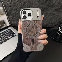 Coque de téléphone portable de luxe antichoc en TPU avec protection magnétique aux quatre coins, motif scintillant et paysage naturel, best-seller