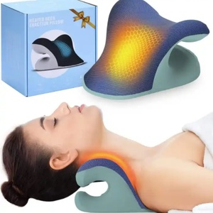 New Arrival Chiropractic <b>Neck</b> and <b>Shoulder</b> <b>Massage</b> Pillow <b>Neck</b> Stretcher for Headache and Muscle Tension Spine Alignment - Product Image 1