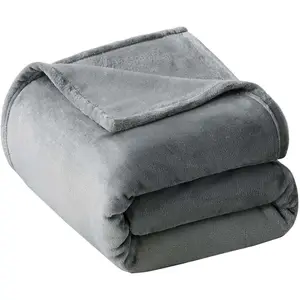 Manta Raschel de poliéster suave personalizada Manta de <span class=keywords><strong>cama</strong></span> polar de franela multiusos de doble cara - Product Image 1