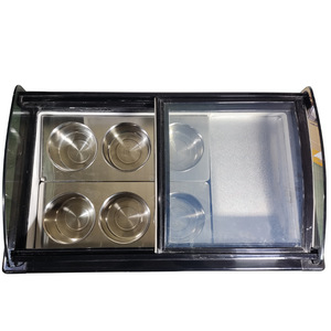 Hyr bảng Top Gelato tủ lạnh Showcase giá tốt làm mát bằng không khí Ice Cream tủ lạnh hiển thị cho cửa hàng tiện lợi sử dụng - Product Image 4