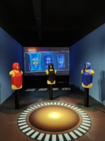 Machine de jeu de boxe interactive et dynamique, simulateur de fitness et de soulagement du stress pour l'intérieur, machine de frappe d'arcade pour parc sportif