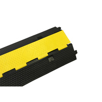 Protector de Cables de Goma Resistente con Tapa Abatible para Protección de Cables