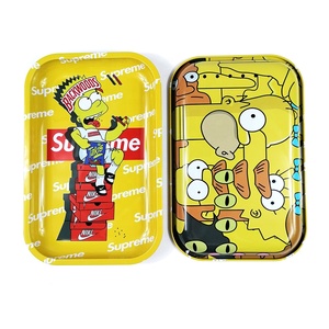 Bright Colors 28.8*18.8cm Custom Blank <strong>Raw</strong> Rolling <strong>Tray</strong> Tobacco Tin Metal Tobacco Rolling <strong>Tray</strong> - Product Image 2