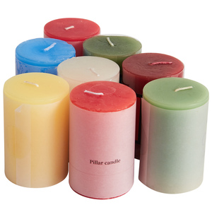 Velas de pilar de aromaterapia con fragancia personalizada Columna de iluminación sin humo y parafina para Diwali y Pascua Precio bajo - Product Image 2