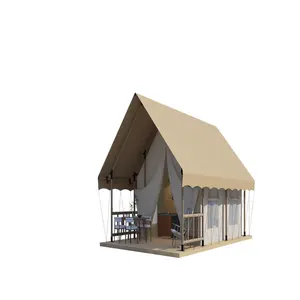 Factory Direct sales Large size Oxford cotton waterproof outdoor luxury architecture Family Camping tent Picnic tent