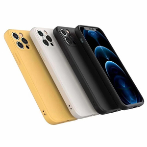 <span class=keywords><strong>Funda</strong></span> de teléfono esmerilada de TPU suave mate cuadrada a prueba de golpes de Color puro para <span class=keywords><strong>iPhone</strong></span> 13 14 15 Pro Max - Product Image 3