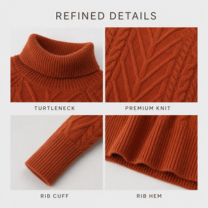 Pull en cachemire pour femme, coupe ample, couleur bonbon, couche de base, amincissant, épais, chaud, logo personnalisé, doux et confortable de qualité supérieure - Product Image 6