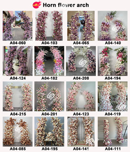 ดอกกุหลายสีชมพูสดใสซุ้มดอกกุหลาบสีเหลืองดอกกล้วยไม้โค้งสำหรับงานแต่งงานกลางแจ้งซุ้มจัดงานแต่งงาน - Product Image 3