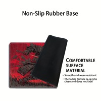 Tapis de jeu Red Samurai Japanese Cool /TCG pour jeux de cartes à collectionner, tapis de souris pour table, illustrations dynamiques, impression de haute qualité