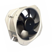 Kipas Aliran Aksial Industri DC Persegi 225mm dengan Bantalan Bola, Bilah Baja Tahan Karat, Tachometer, Kontrol Kecepatan PWM, Dukungan OEM