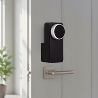 Serrure connectée Tuya App en alliage d'aluminium, alimentée par 4 piles AA, entrée sans clé pour serrure à cylindre sans fil